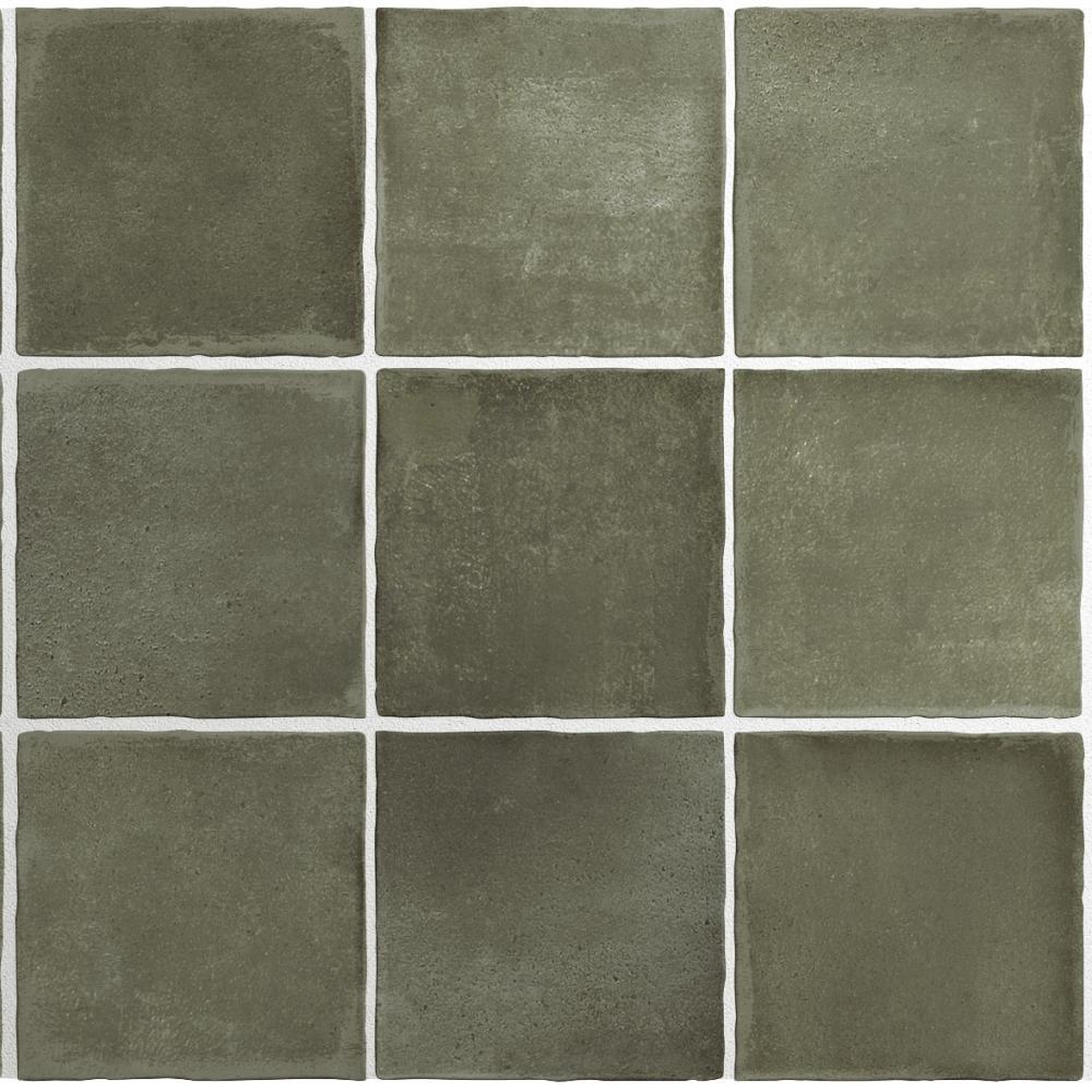 mediterran konyha csempe kismeretu 10x10 zold csempe furdoszoba fali burkolat rusztikus patinas ko kohatasu bezs tortfeher ivory kis csempek lameridiana.jpg